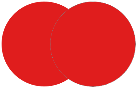 Drawing a second circular shape with the Ellipse Tool. Image © 2011 Photoshop Essentials.com