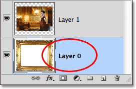 The Background layer has been renamed Layer 0. Image © 2011 Photoshop Essentials.com