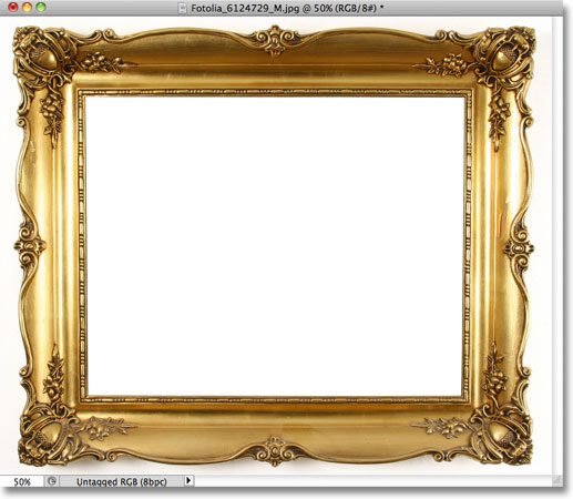 A photo frame image. Image licensed from Fotolia by Photoshop Essentials.com