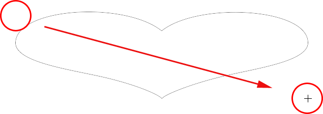 Drawing a heart shape with the Custom Shape Tool in Photoshop. Image © 2011 Photoshop Essentials.com
