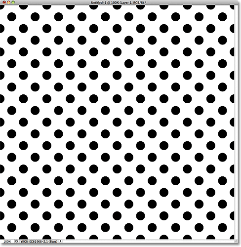 A pattern of repeating circles in Photoshop. Image © 2011 Photoshop Essentials.com