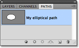 My elliptical path. Image © 2011 Photoshop Essentials.com