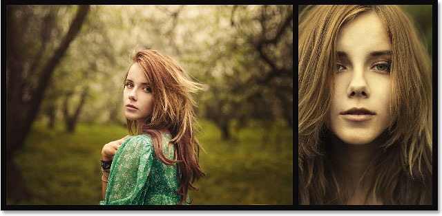 A two-image diptych created in Photoshop CS6. Image © 2013 Photoshop Essentials.com