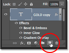 Clicking the New Layer icon in the Layers panel. 