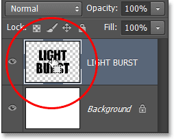 Clicking on the layer's preview thumbnail. Image © 2013 Photoshop Essentials.com