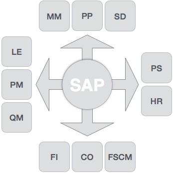 زیرسیستم های نرم افزار SAP ERP