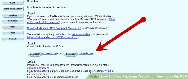 Image titled View Package Tracking Information Via RSS Step 4