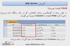 مفهوم فیلد در SQL Server