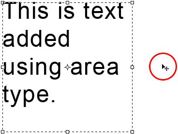 Moving the text box inside the document. Image © 2011 Photoshop Essentials.com