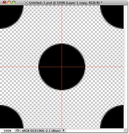 One of the circles has been offset by 50%. Image © 2011 Photoshop Essentials.com