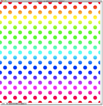 Circles pattern colorized with a Spectrum gradient. Image © 2011 Photoshop Essentials.com