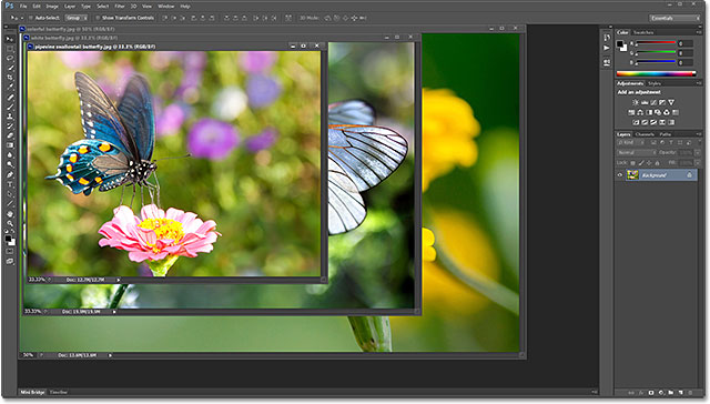 Images displayed as floating document windows in Photoshop CS6. Image © 2013 Photoshop Essentials.com