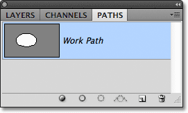 The Paths panel in Photoshop. Image © 2011 Photoshop Essentials.com