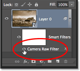 Clicking the OK button to close out of the Camera Raw filter. Image © 2014 Photoshop Essentials.com