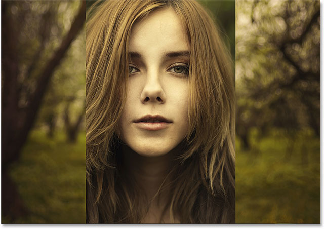 Both photos are now in the same document. Image © 2014 Photoshop Essentials.com
