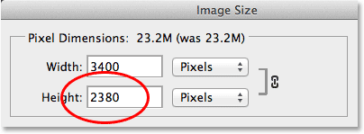Selecting the Image Size command in Photoshop. Image © 2014 Photoshop Essentials.com