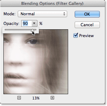 The Blending Options dialog box in Photoshop. Image © 2013 Photoshop Essentials.com