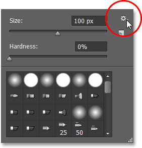 Selecting the Brush Tool from the Tools panel. Image © 2013 Photoshop Essentials.com