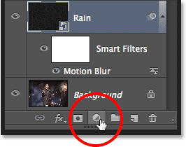 Clicking the New Adjustment Layer icon while holding Alt (Win) / Option (Mac). Image © 2013 Photoshop Essentials.com