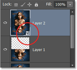 A Smart Object icon appears in the layer's preview thumbnail. Image © 2013 Photoshop Essentials.com