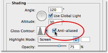 The Anti-aliased option. Image © 2010 Photoshop Essentials.com.