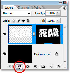 Clicking the Layer Styles icon at the bottom of the Layers palette.