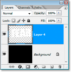 Merging all the text layers onto a single layer.