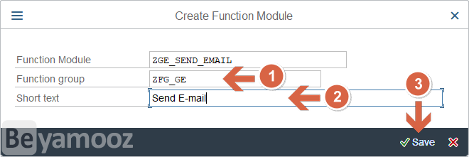 ارسال ایمیل در SAP