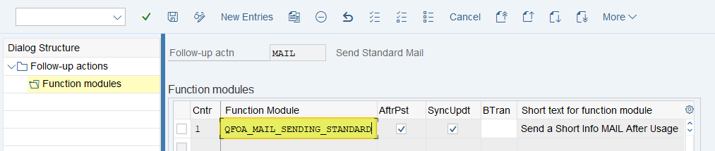 ارسال ایمیل بعد از Usage Decision در QA32
