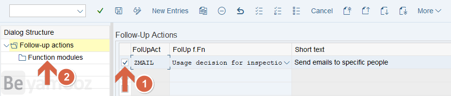 ارسال ایمیل بعد از Usage Decision در QA32