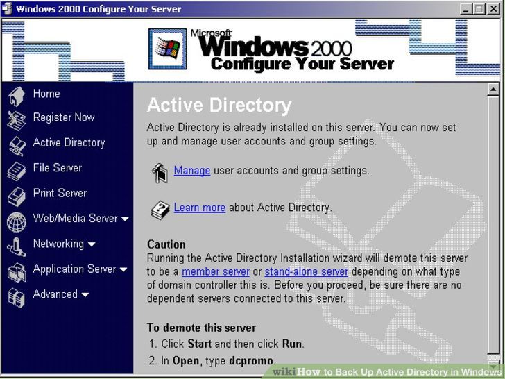 Image titled Back Up Active Directory in Windows Step 1