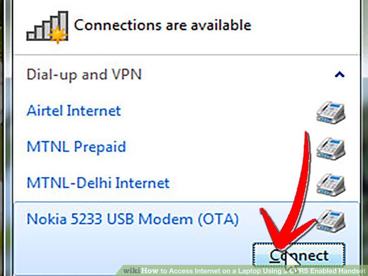 Image titled Access Internet on a Laptop Using a GPRS Enabled Handset Step 12
