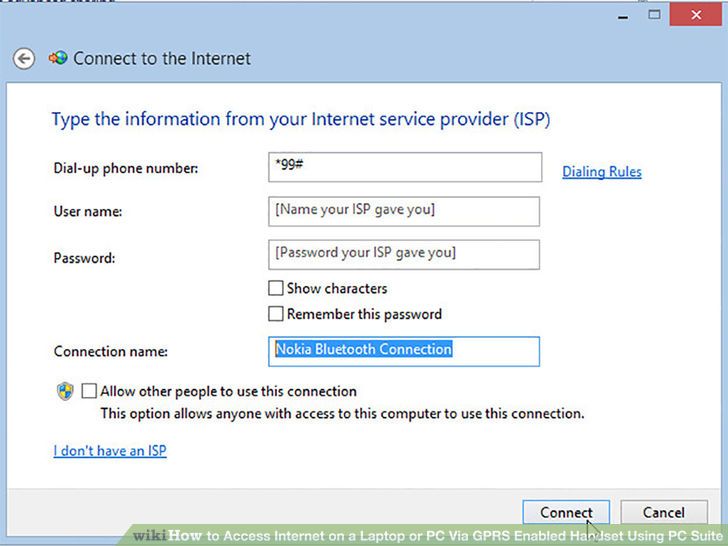 Image titled Access Internet on a Laptop or PC Via GPRS Enabled Handset Using PC Suite Step 26