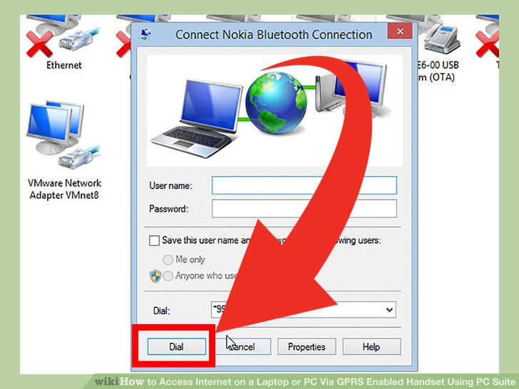 Image titled Access Internet on a Laptop or PC Via GPRS Enabled Handset Using PC Suite Step 29