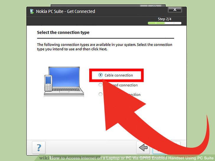 Image titled Access Internet on a Laptop or PC Via GPRS Enabled Handset Using PC Suite Step 5